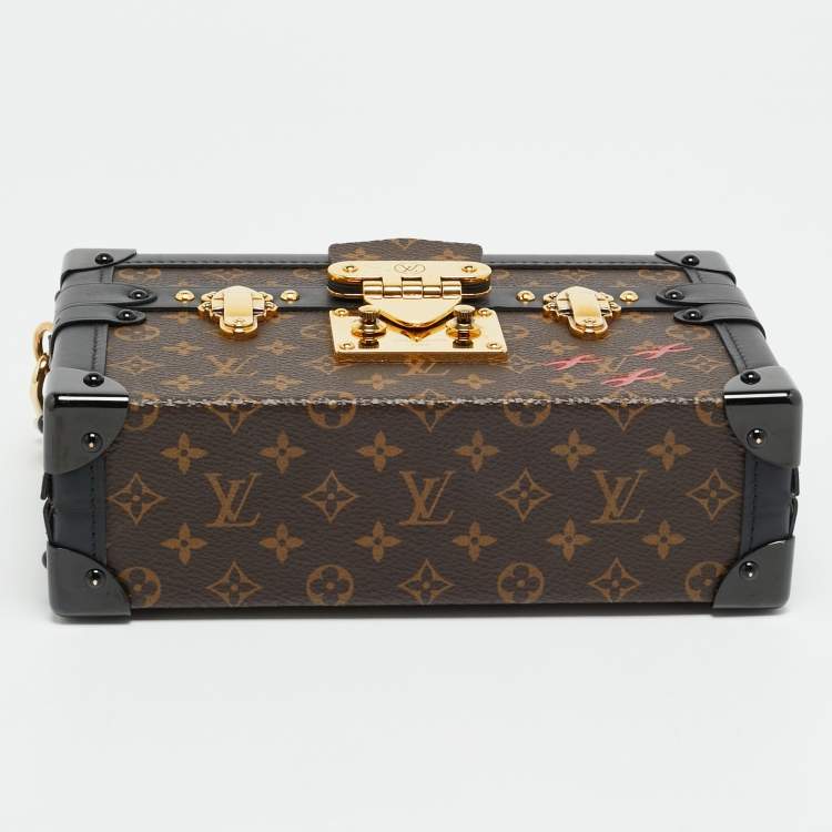 Pre Owned Louis Vuitton Petite Malle Monogram Canvas Clutch