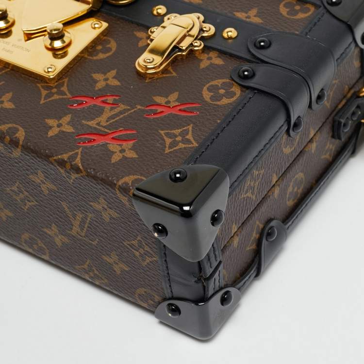 Pre Owned Louis Vuitton Petite Malle Monogram Canvas Clutch