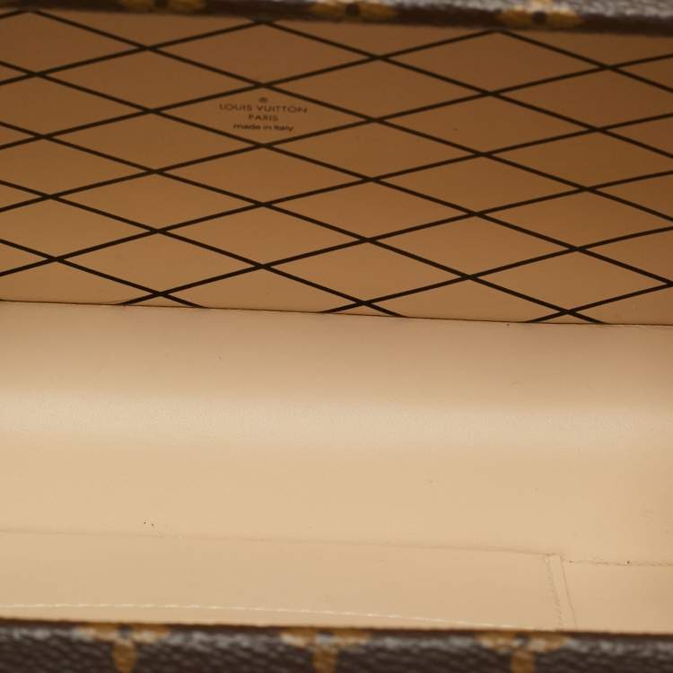 Pre Owned Louis Vuitton Petite Malle Monogram Canvas Clutch