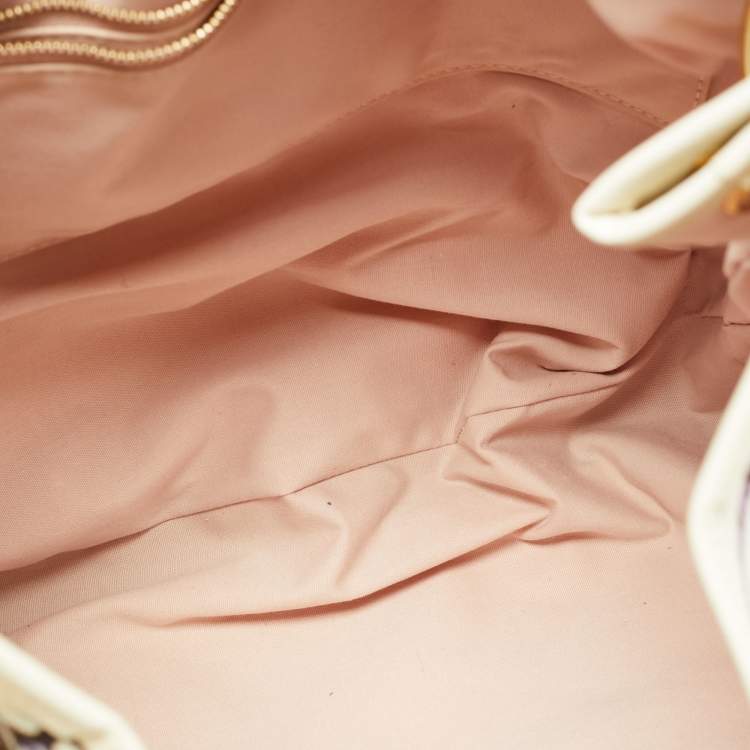 Pre Owned Louis Vuitton Riviera Cruise Galleria GM White/Multicolor Canvas Bag