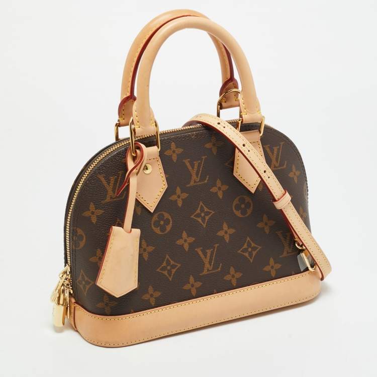 Pre Owned Louis Vuitton Alma BB Monogram Canvas Satchel