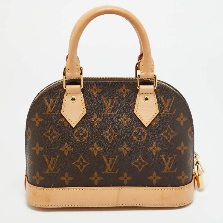Pre Owned Louis Vuitton Alma BB Monogram Canvas Satchel