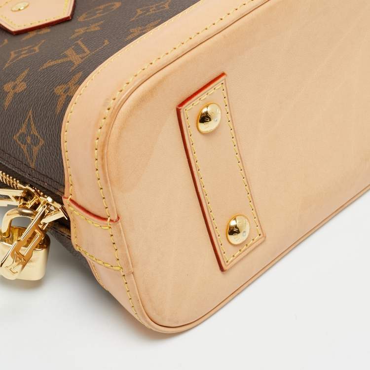 Pre Owned Louis Vuitton Alma BB Monogram Canvas Satchel