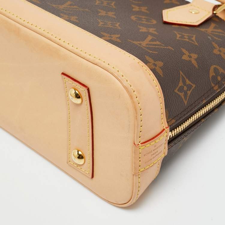Pre Owned Louis Vuitton Alma BB Monogram Canvas Satchel
