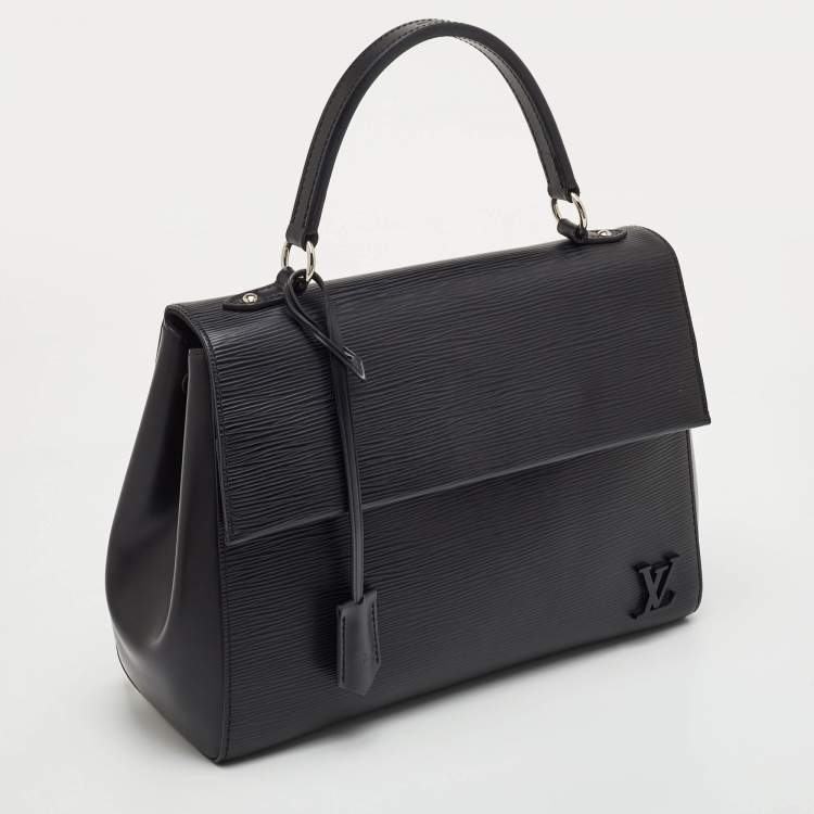 Pre Owned Louis Vuitton Cluny MM Black Epi Leather Bag