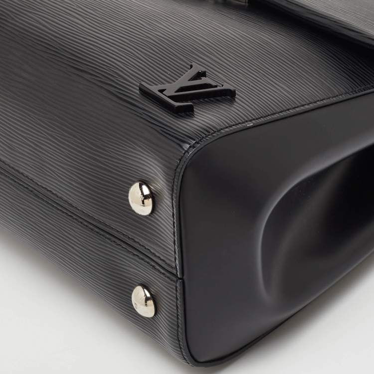 Pre Owned Louis Vuitton Cluny MM Black Epi Leather Bag