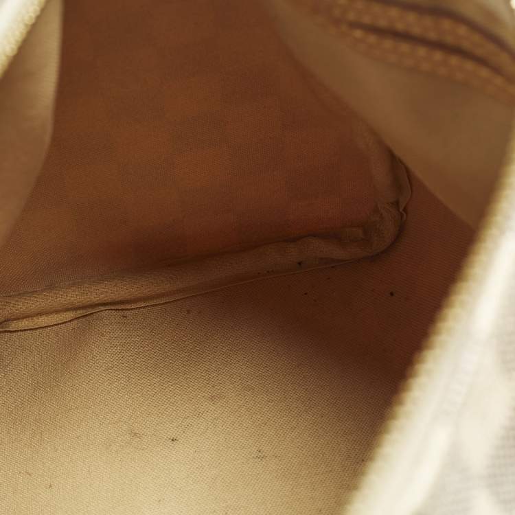 Pre Owned Louis Vuitton Speedy 25 Damier Azur Canvas Bag