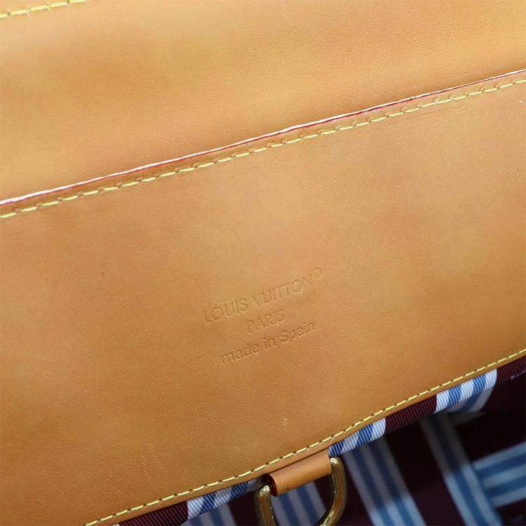 مملوكة مسبقًا Louis Vuitton Steamer 30 2-Way Hand/Shoulder Bag In Off-White Leather