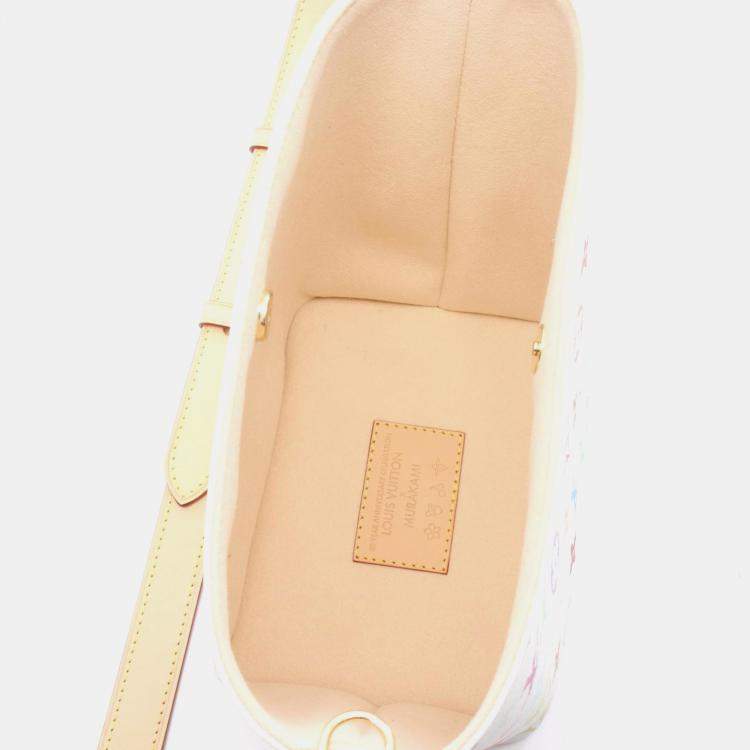 Pre Owned Louis Vuitton Lv X Tm All-In-Bb  Monogram White Multicolor Coated Canvas Leather Handbag