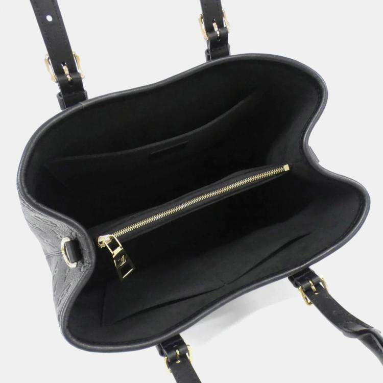 Pre Owned Louis Vuitton Black Monogram Empreinte Babylon Tote PM Handbag
