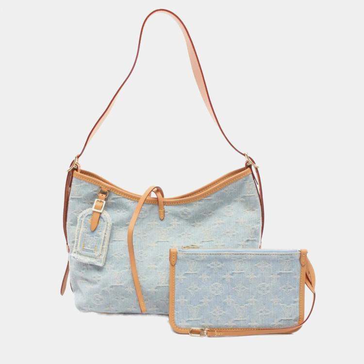 مملوكة مسبقًا Louis Vuitton Lv By The Pool Carryall Nm Pm Blue/Brown Monogram Denim Leather Shoulder Bag  