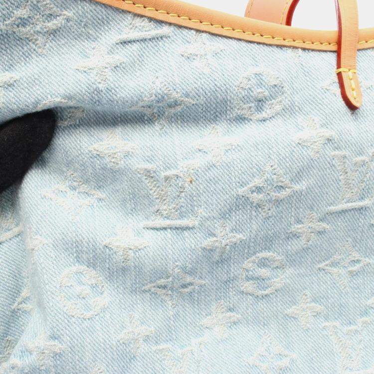مملوكة مسبقًا Louis Vuitton Lv By The Pool Carryall Nm Pm Blue/Brown Monogram Denim Leather Shoulder Bag  