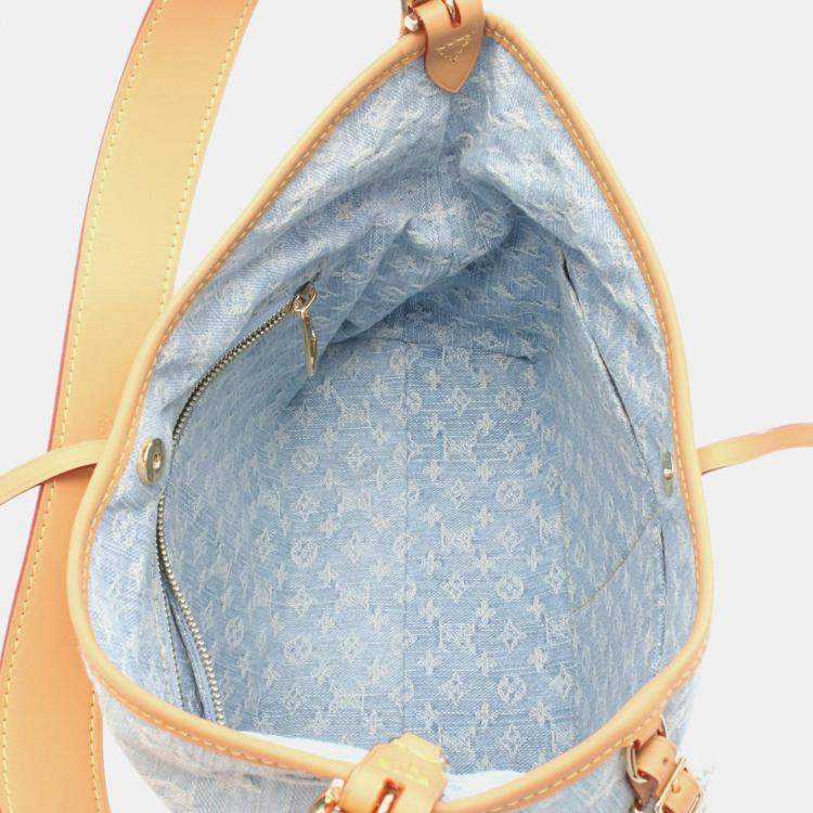 مملوكة مسبقًا Louis Vuitton Lv By The Pool Carryall Nm Pm Blue/Brown Monogram Denim Leather Shoulder Bag  