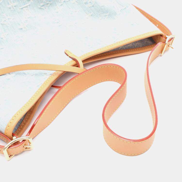 مملوكة مسبقًا Louis Vuitton Lv By The Pool Carryall Nm Pm Blue/Brown Monogram Denim Leather Shoulder Bag  