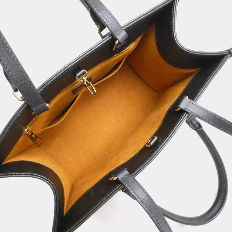 Pre Owned Louis Vuitton Black Monogram Empreinte On-The-Go MM Handbag