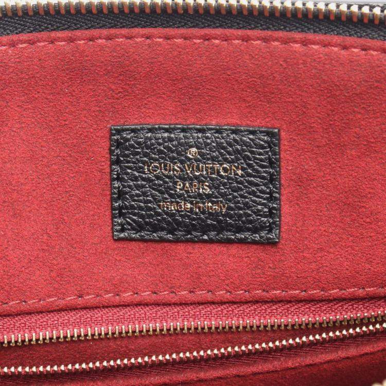 Pre Owned Louis Vuitton Grand Palais Mm Monogram Empreinte Handbag Leather Black