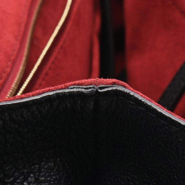 Pre Owned Louis Vuitton Grand Palais Mm Monogram Empreinte Handbag Leather Black