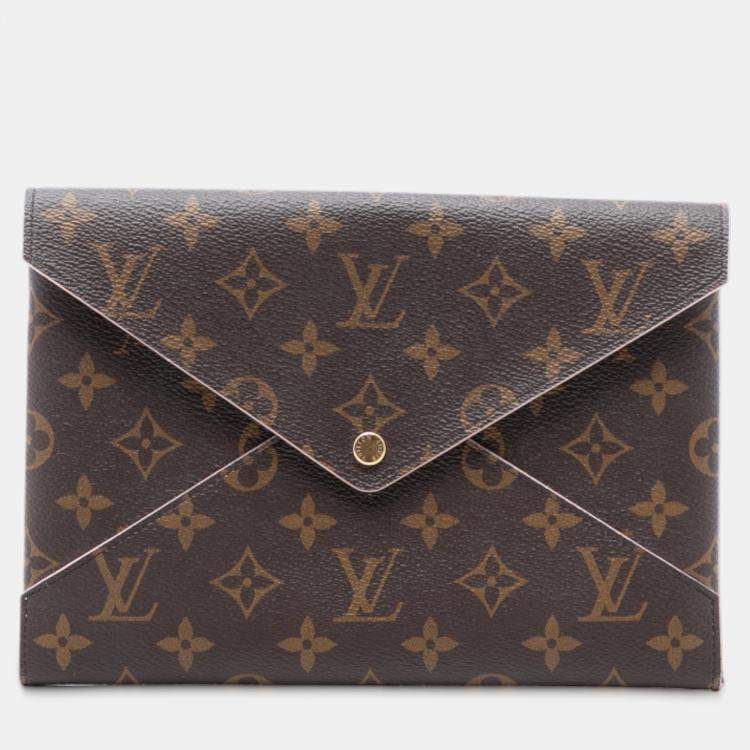 Pre Owned Louis Vuitton Brown Monogram Pochette Kirigami Set