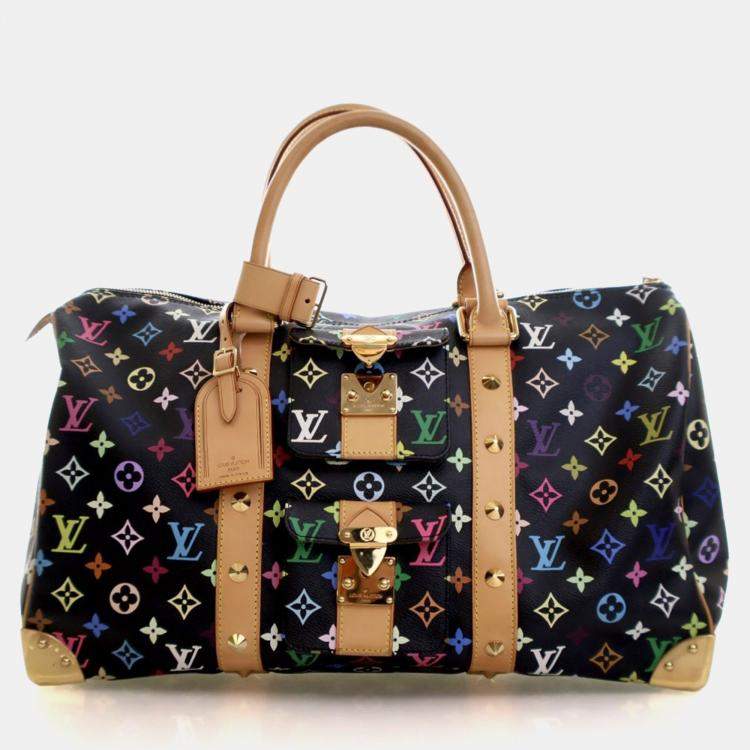 Pre Owned Louis Vuitton Vintage Multicolor Monogram Keepall 45
