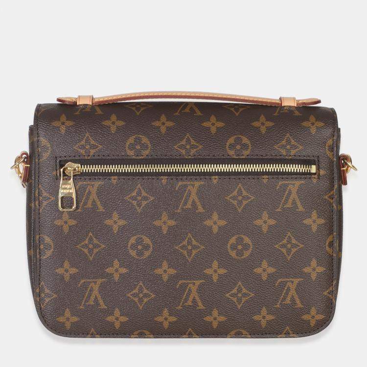 Pre Owned Louis Vuitton Monogram Canvas Pochette Metis