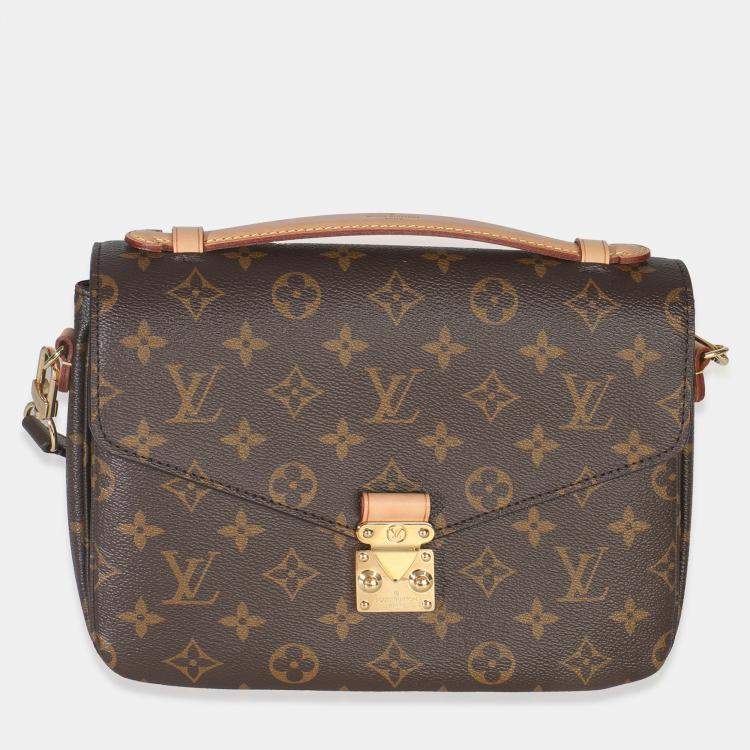Pre Owned Louis Vuitton Monogram Canvas Pochette Metis