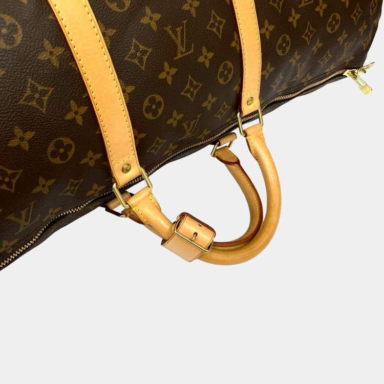 Pre Owned Louis Vuitton Brown Monogram Keepall 60
