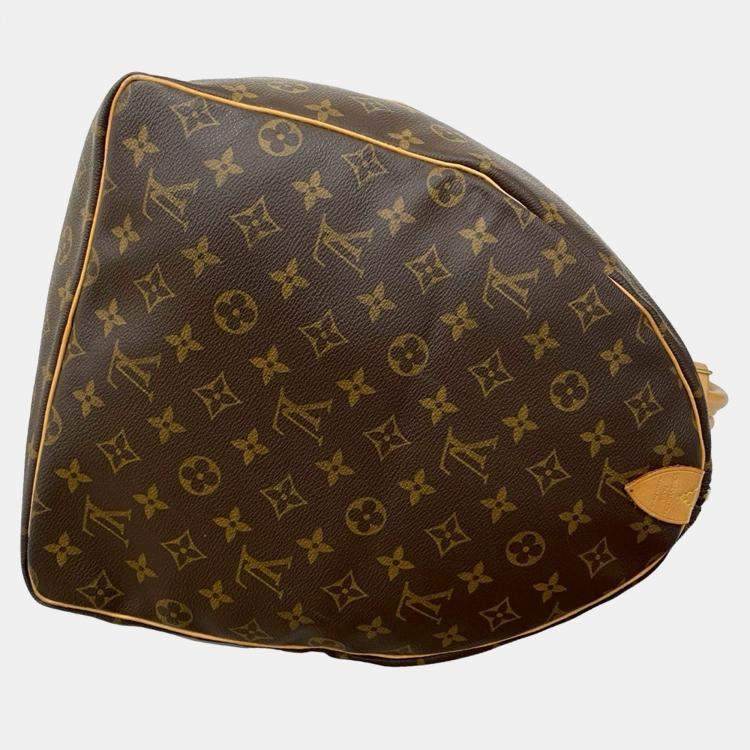 Pre Owned Louis Vuitton Brown Monogram Keepall 60