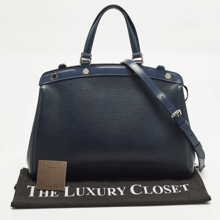 Pre Owned Louis Vuitton Brea MM Sapphir Epi Leather Bag