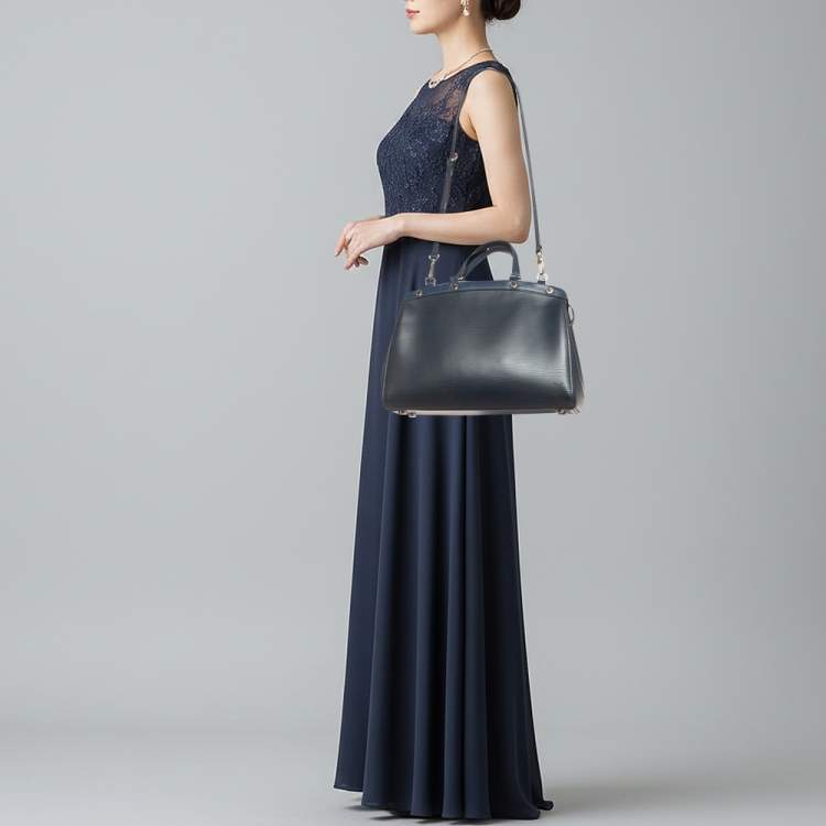 Pre Owned Louis Vuitton Brea MM Sapphir Epi Leather Bag