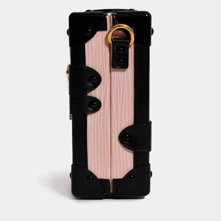 Pre Owned Louis Vuitton Pink Epi Leather Petit Malle with Strap