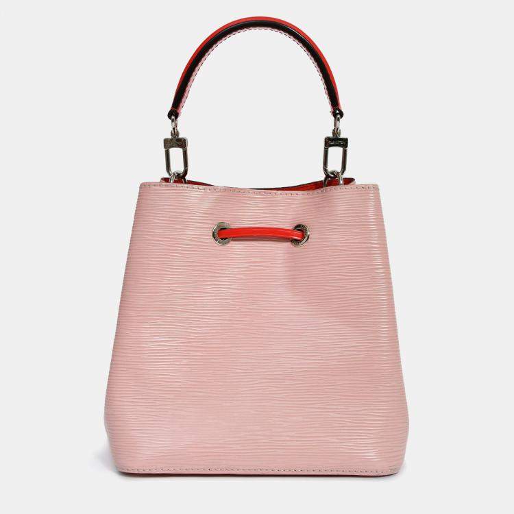 Pre Owned Louis Vuitton Pink/Red Epi Leather NeoNoe BB Top Handle with Strap