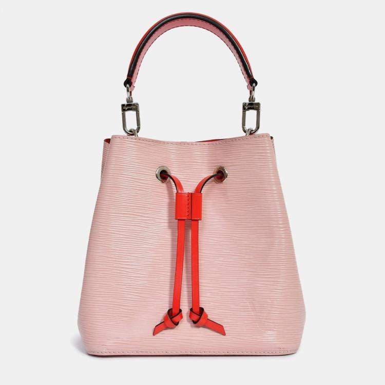 Pre Owned Louis Vuitton Pink/Red Epi Leather NeoNoe BB Top Handle with Strap