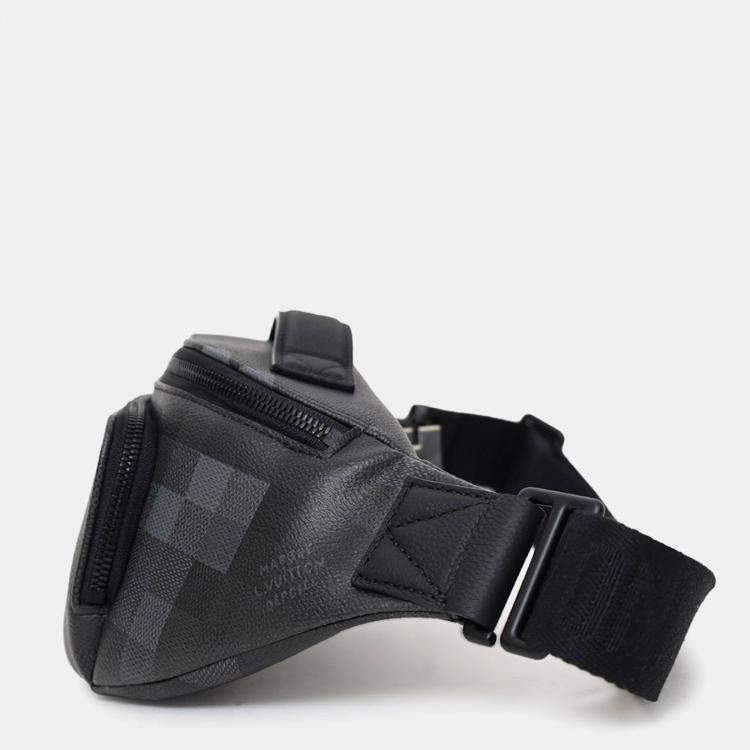 Pre Owned Louis Vuitton 2024 Black Damoflage Rush Bum Bag