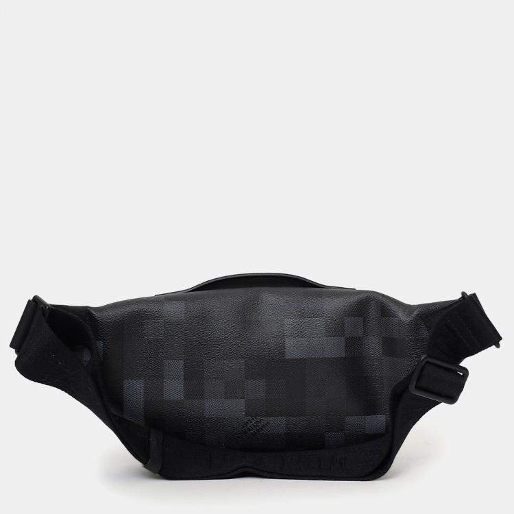 Pre Owned Louis Vuitton 2024 Black Damoflage Rush Bum Bag