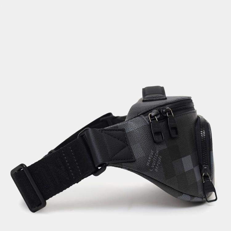Pre Owned Louis Vuitton 2024 Black Damoflage Rush Bum Bag