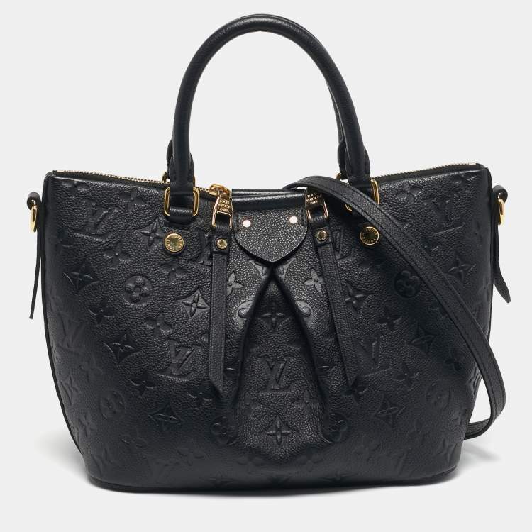 Pre Owned Louis Vuitton Mazarine PM Bleu Infini Monogram Empreinte Leather Bag