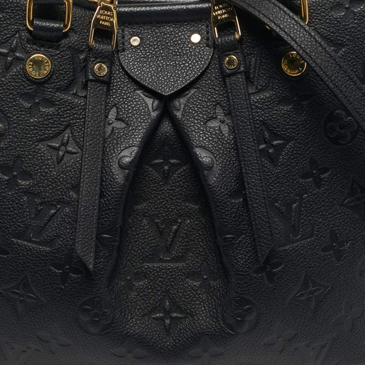 Pre Owned Louis Vuitton Mazarine PM Bleu Infini Monogram Empreinte Leather Bag