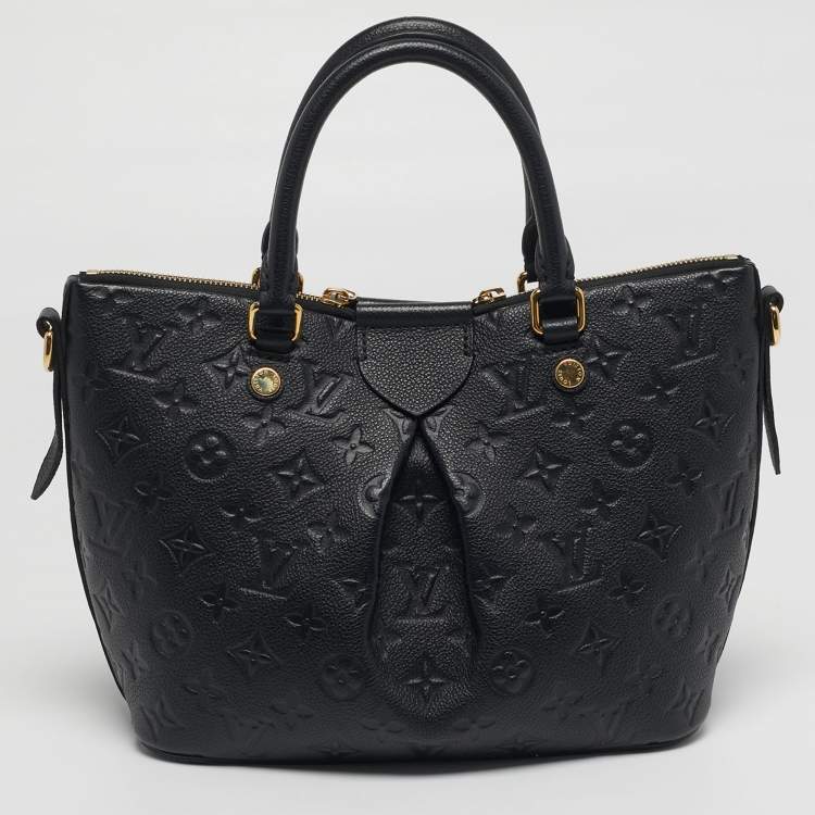 Pre Owned Louis Vuitton Mazarine PM Bleu Infini Monogram Empreinte Leather Bag