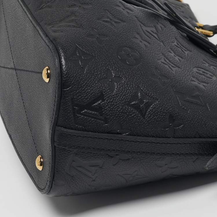 Pre Owned Louis Vuitton Mazarine PM Bleu Infini Monogram Empreinte Leather Bag