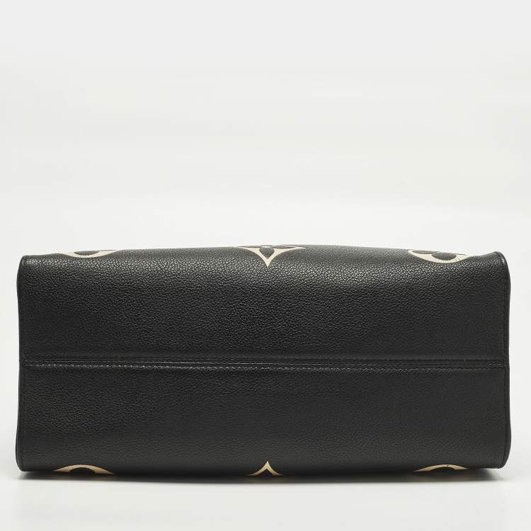 Pre Owned Louis Vuitton OnTheGo MM Bicolour Monogram Empreinte Leather Bag