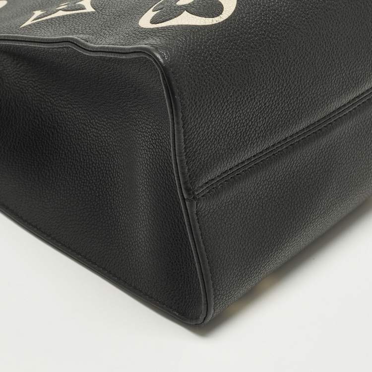 Pre Owned Louis Vuitton OnTheGo MM Bicolour Monogram Empreinte Leather Bag