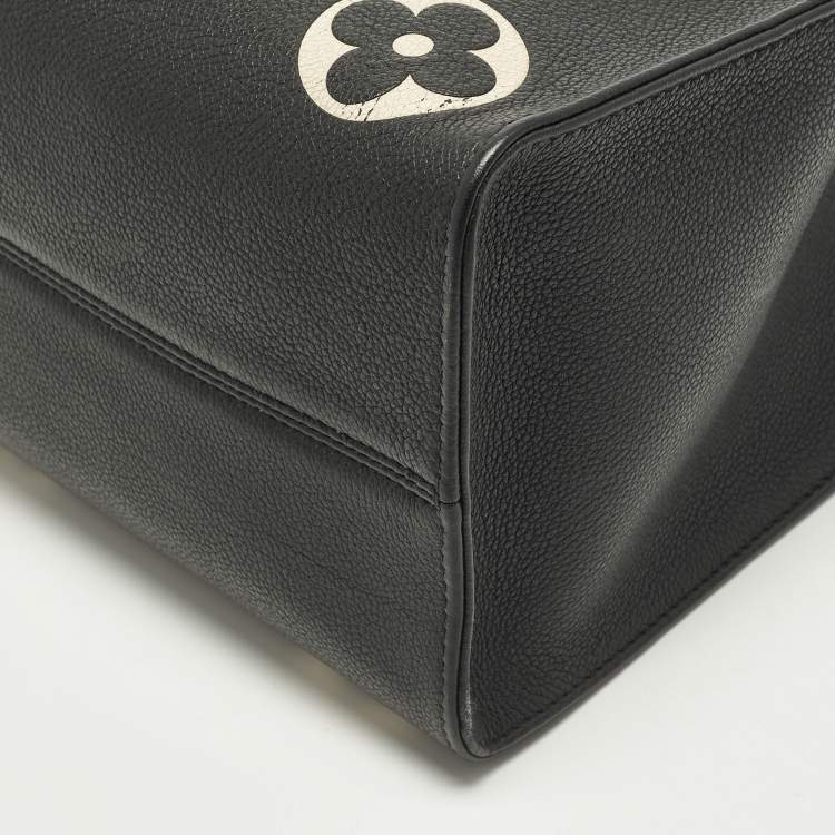 Pre Owned Louis Vuitton OnTheGo MM Bicolour Monogram Empreinte Leather Bag