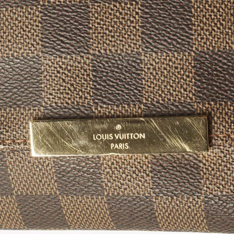 Pre Owned Louis Vuitton Favorite MM Damier Ebene Canvas Shoulder Bag