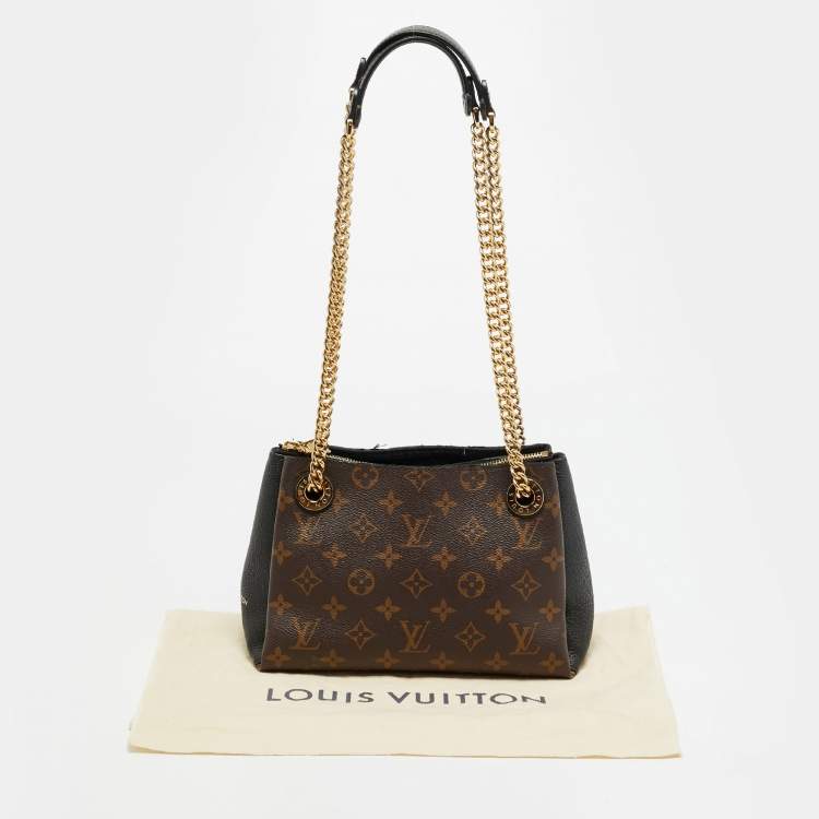 Pre Owned Louis Vuitton Surene BB Black Monogram Canvas and Leather Bag