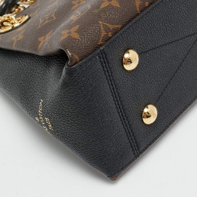 Pre Owned Louis Vuitton Surene BB Black Monogram Canvas and Leather Bag