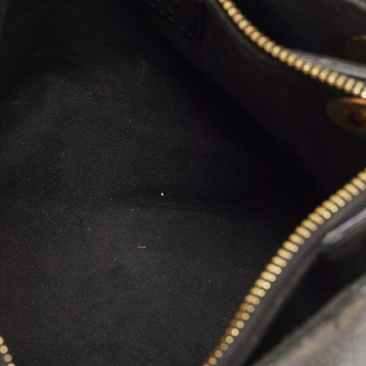 Pre Owned Louis Vuitton Surene BB Black Monogram Canvas and Leather Bag