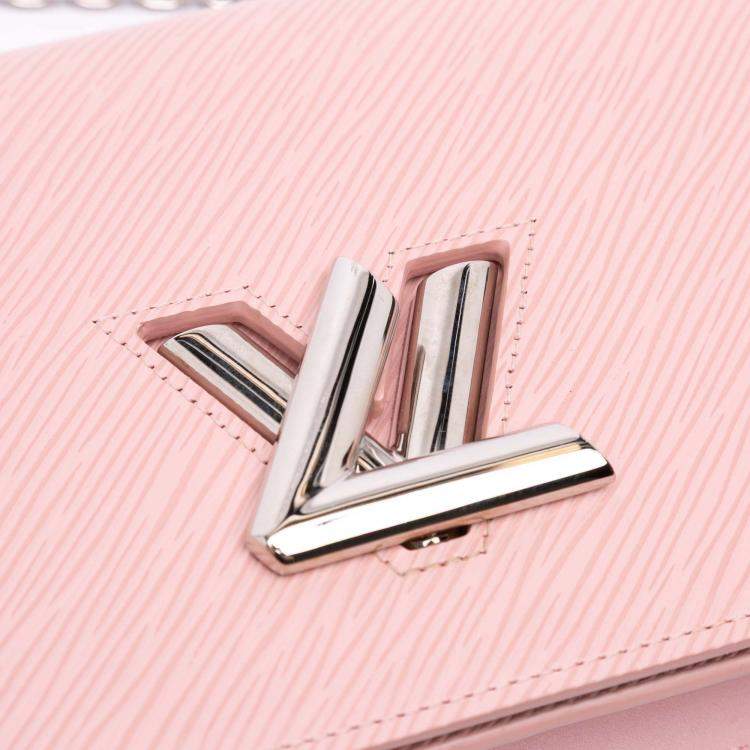 Pre Owned Louis Vuitton Pink Epi Twist Belt Chain Wallet
