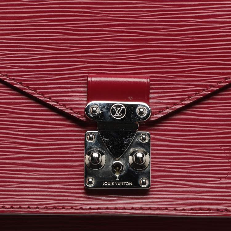 مملوكة مسبقًا Louis Vuitton Monceau BB Fuchsia Epi Leather Bag
