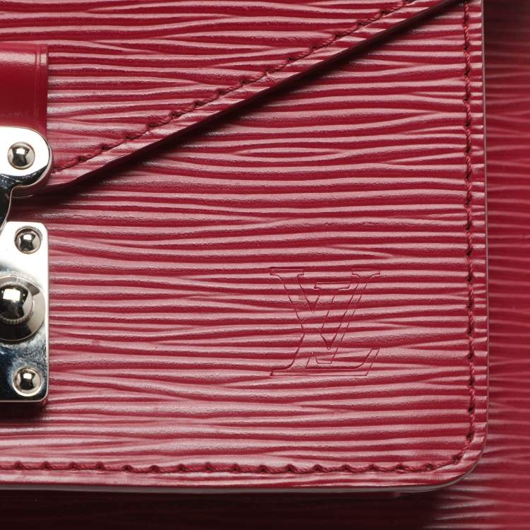 مملوكة مسبقًا Louis Vuitton Monceau BB Fuchsia Epi Leather Bag