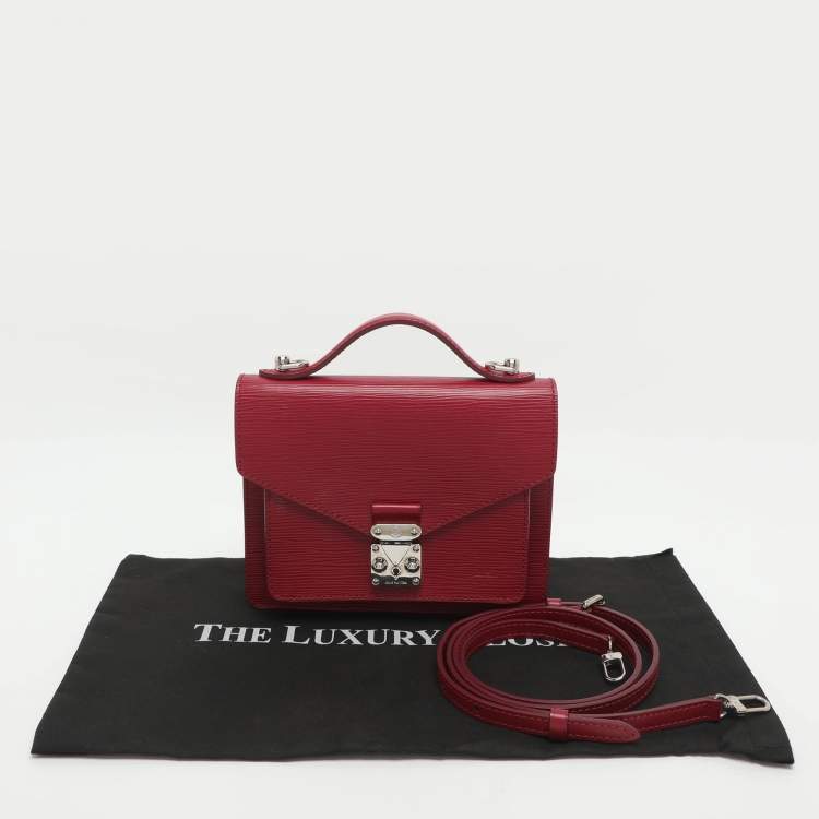 مملوكة مسبقًا Louis Vuitton Monceau BB Fuchsia Epi Leather Bag